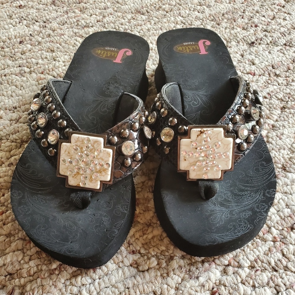 Womens Justin Sandles